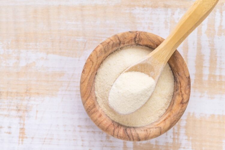 Xanthan gum in a bowl.