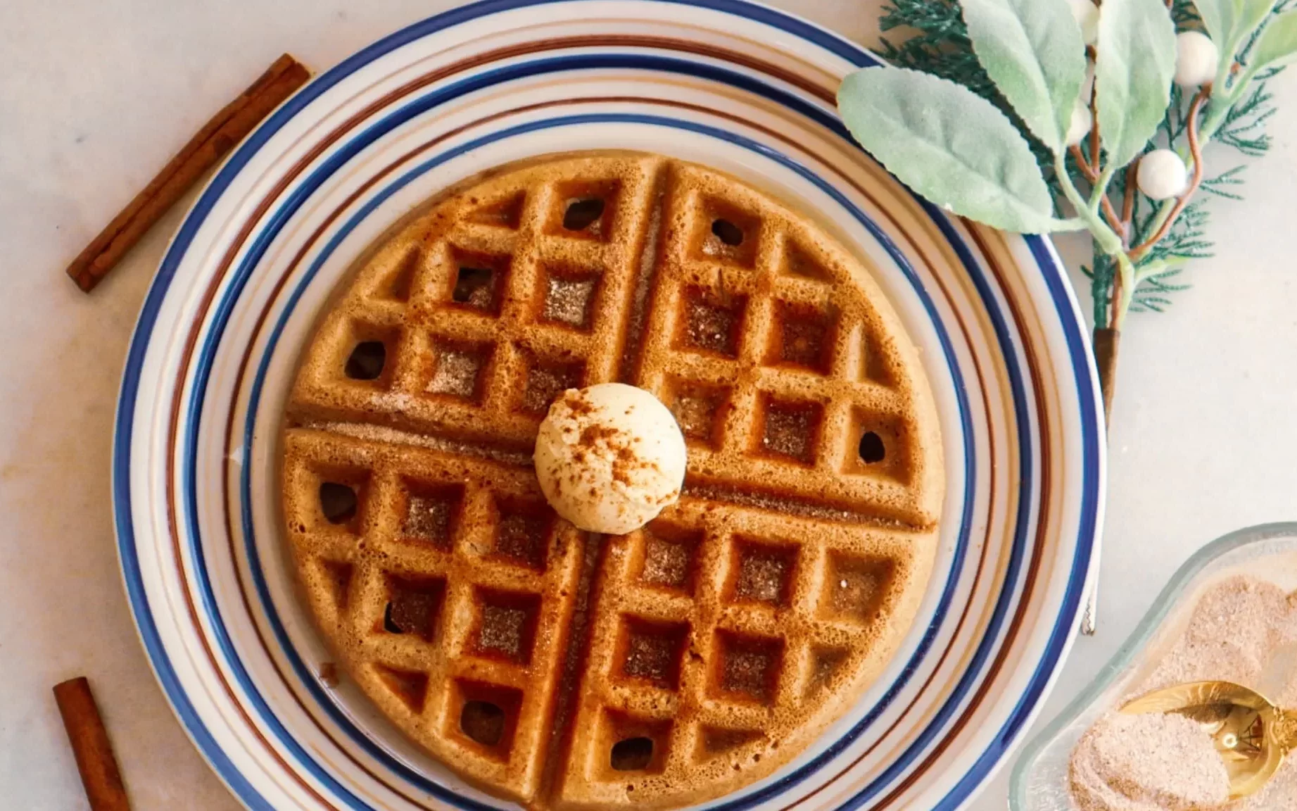 Snickerdoodle Waffles