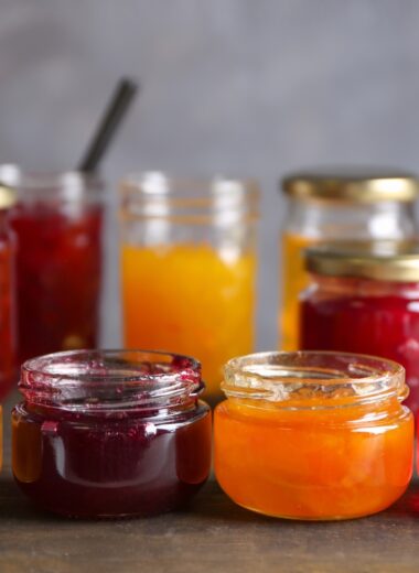 Jams in sterilized jars